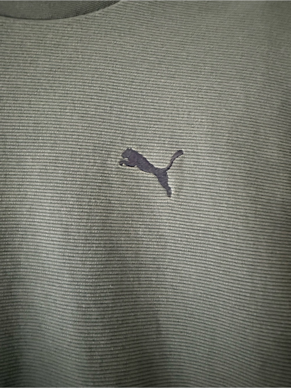 Puma Womens Blue Crewneck Sweatshirt Size Large Embroidered Logo Pullover 692219 - Picture 4 of 6